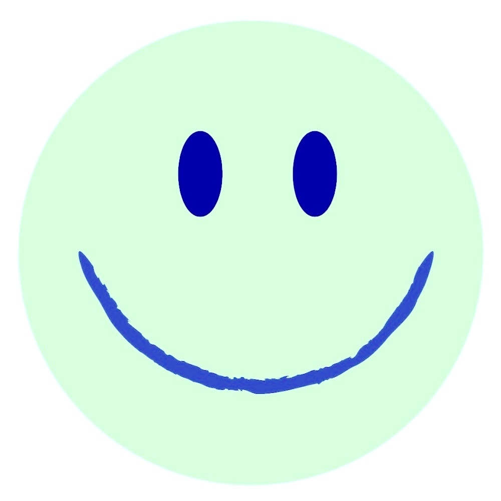 30 STICKERS - 2” ROUND - SMILE
